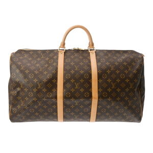 Louis Vuitton Monogram Keepall Brown Canvas Boston Bag